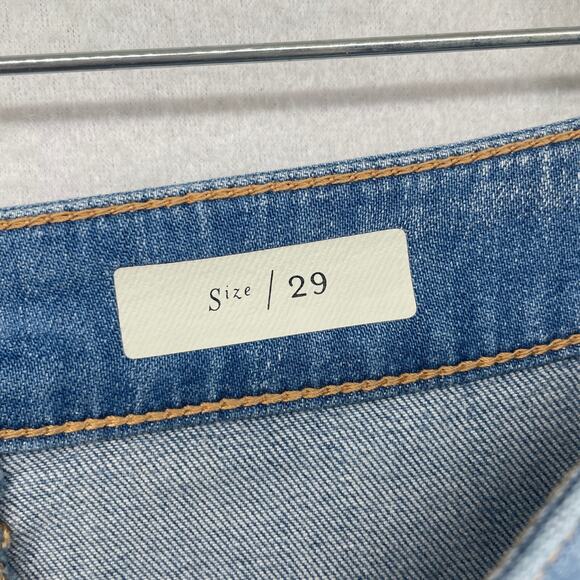 PILCRO Jeans 29 ANTHROPOLOGIE High Waist Tapered Ankle Light Wash Denim Blue - Picture 10 of 16